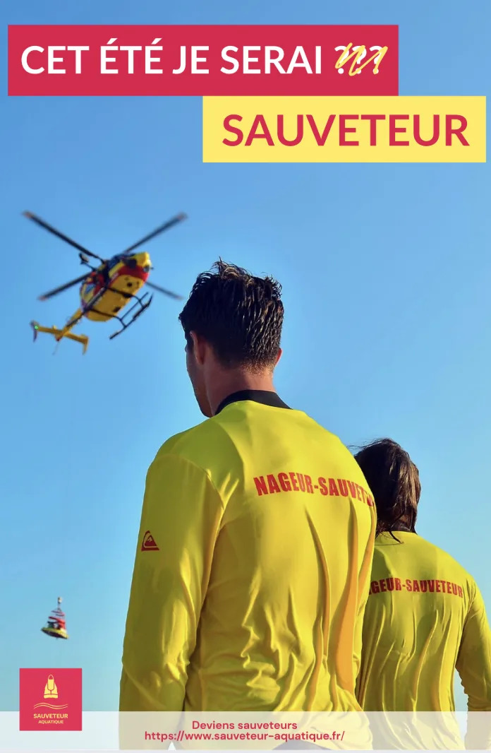 Affiche de campagne « Cet été je serai sauveteur »