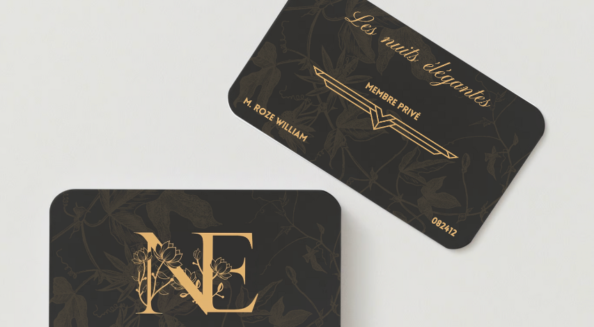 Les Nuits Élégantes - Carte de visite