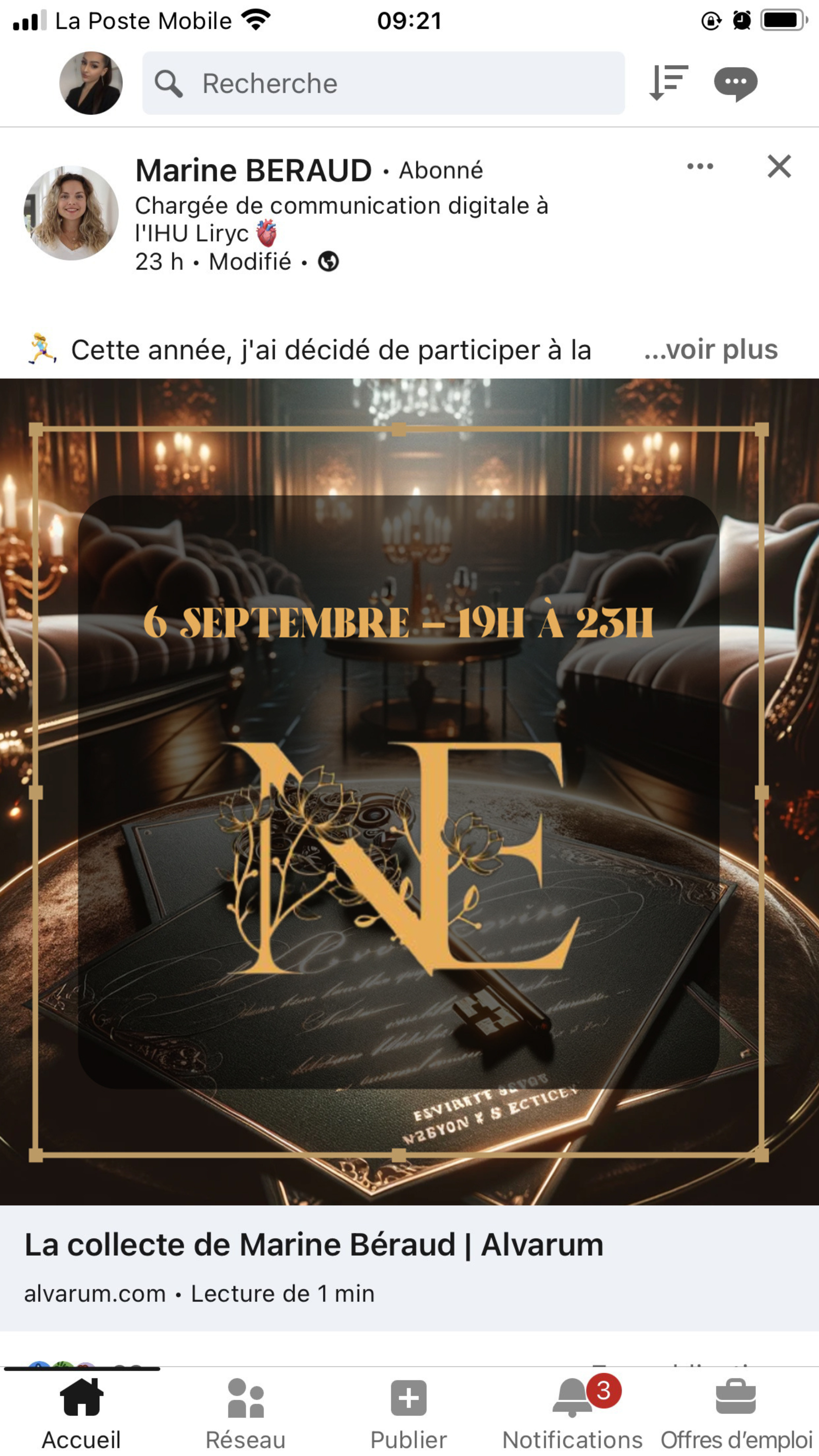 Les Nuits Élégantes - Post LinkedIn